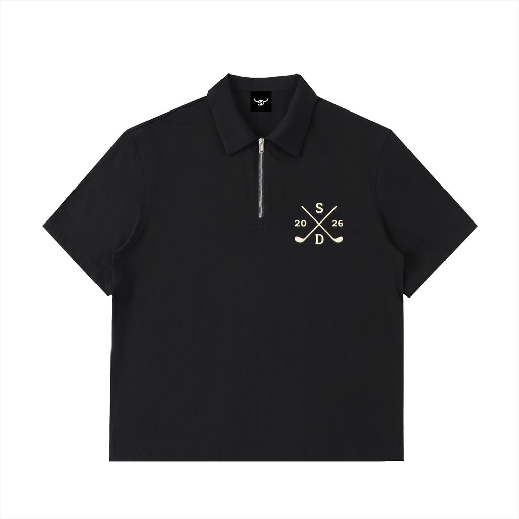 SD HALF ZIP GOLF SHIRT